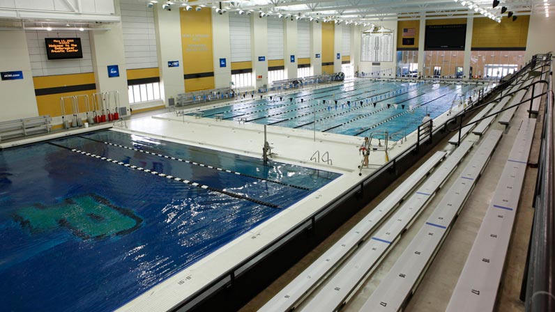 The Boilermaker Aquatic Center at Purdue University.